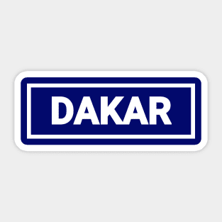 Dakar Sticker